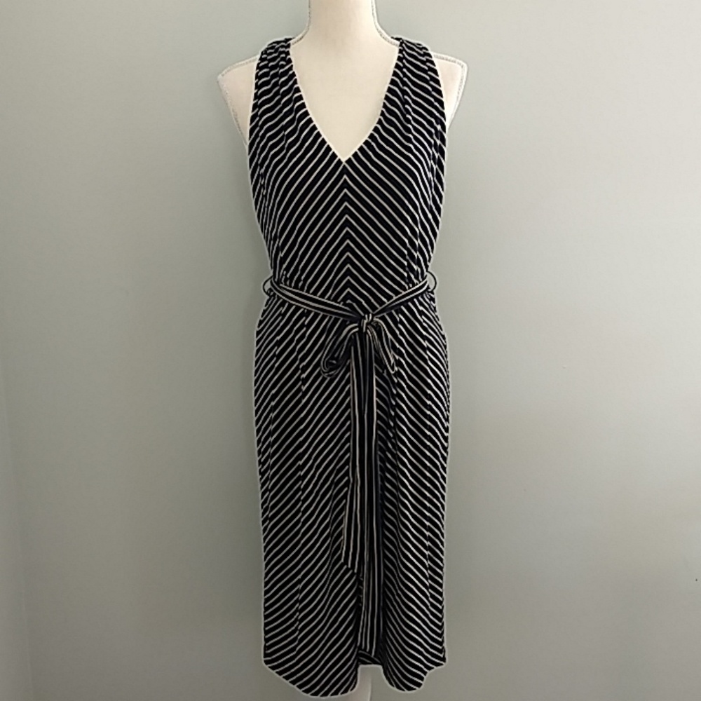Ann Taylor Loft sleeveless striped dress. Size S